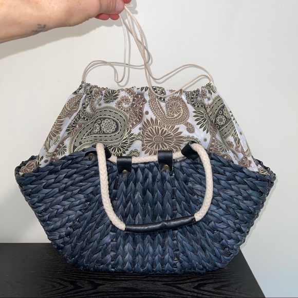 EUC Bag Lady Mudpie Cornhusk Bag Navy - Picture 3 of 6